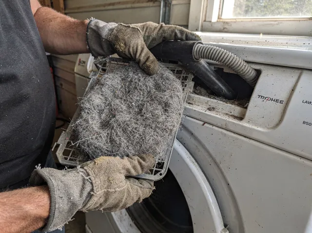 Cleaning Dryer Lint Trap in Everett, MA