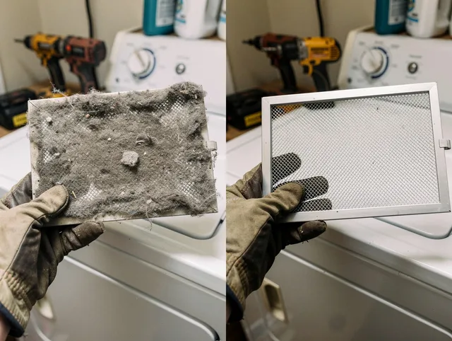 Professional lint trap cleaning by Stoneham Dryer Vent Cleaning in Stoneham