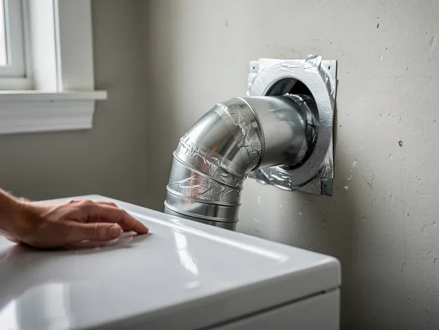 Stoneham Dryer Vent Cleaning expert performing professional dryer vent repair and installation in Stoneham